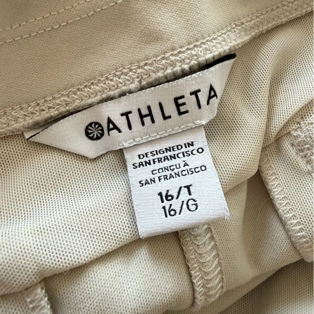 Athleta Headlands Hybrid Pant Birch Grey Size 16 TALL